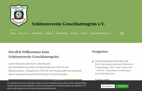 Vorschau von schuetzenverein-groschlattengruen.de, Schützenverein Groschlattengrün e.V.