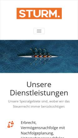 Vorschau der mobilen Webseite www.random-coil.de, Dr. Sturm Rechtsanwaltsgesellschaft mbH