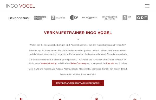Vorschau von www.ingovogel.de, Verkaufstrainer Ingo Vogel