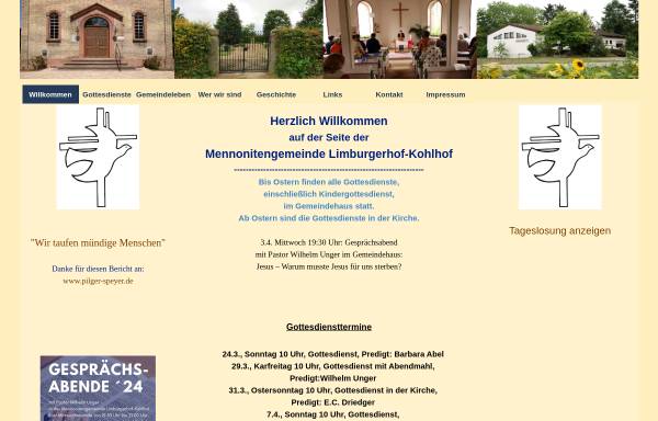 Vorschau von www.mennonitengemeinde-kohlhof.de, Mennonitengemeinde Kohlhof