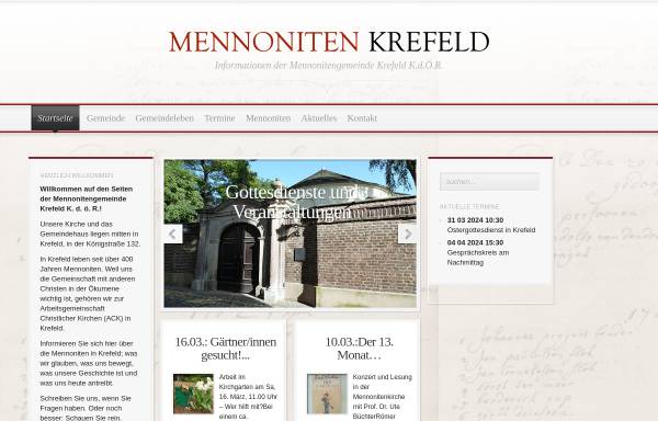Vorschau von www.mennoniten-kr.de, Mennonitengemeinde Krefeld