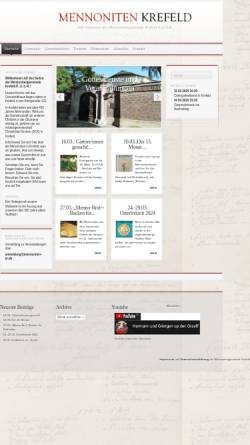Vorschau der mobilen Webseite www.mennoniten-kr.de, Mennonitengemeinde Krefeld
