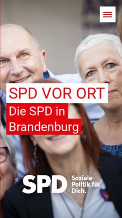 Vorschau der mobilen Webseite www.spd-brandenburg.de, SPD-Landesverband Brandenburg