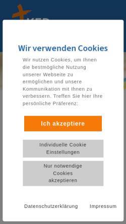 Vorschau der mobilen Webseite www.ked-nordkirche.de, Kirchlicher Entwicklungsdienst der Nordelbischen Kirche (KED)