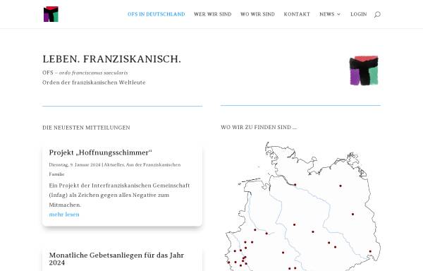 Vorschau von ofsdeutschland.apps-1and1.net, Franziskanische Gemeinschaft Deutschlands