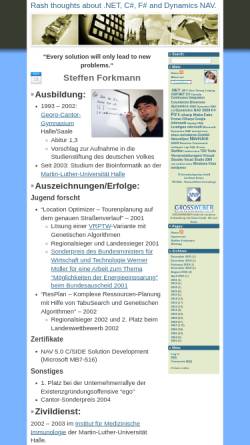 Vorschau der mobilen Webseite www.forksoft.de, Software Webdesign Consulting Steffen Forkmann