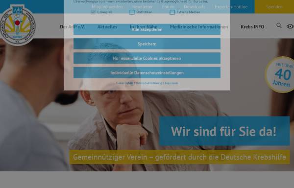 Vorschau von www.bauchspeicheldruese-pankreas-selbsthilfe.de, Arbeitskreis der Pankreatektomierten e.V.