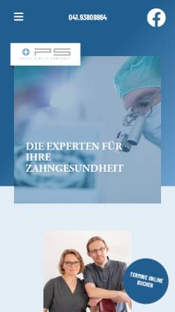 Vorschau der mobilen Webseite www.schulz-zahnarzt.de, Zahnarztpraxis Daniel Schulz