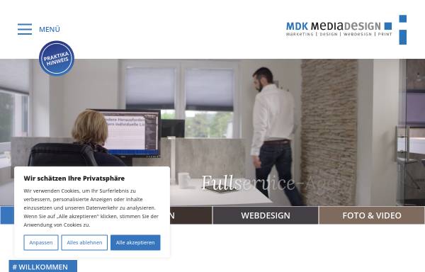 Vorschau von www.mdk-mediadesign.de, MDK MEDIADESIGN