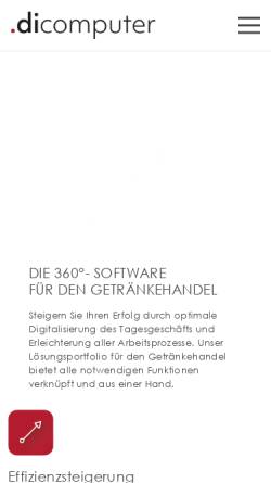 Vorschau der mobilen Webseite dicomputer.de, dicomputer EDV Unternehmensberatung GmbH
