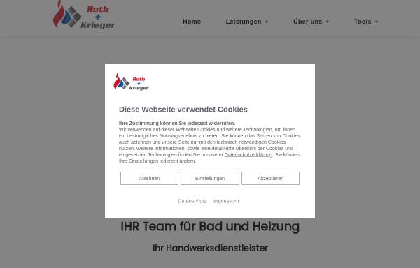 Vorschau von www.roth-heizung.de, Heizungs-, Klima-, Sanitär- und Solartechnikbetrieb Roth