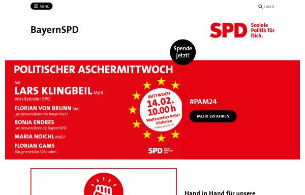 Vorschau von bayernspd.de, SPD-Landesverband Bayern