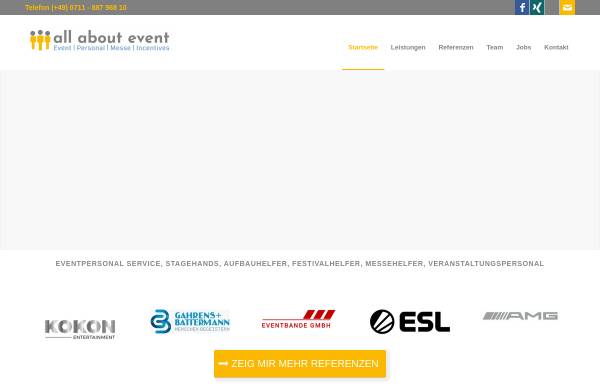 Vorschau von www.all-about-event.com, all about event