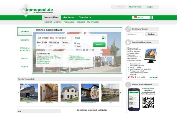 Vorschau von www.immopool.de, Hillrich Müller Immobilien