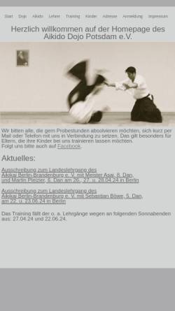 Vorschau der mobilen Webseite www.aikidopotsdam.de, Aikido-Dojo Potsdam