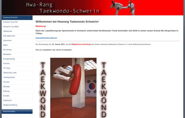 Vorschau von taekwondo-schwerin.de, Hwa-Rang Taekwondo, Inh. Frank Schneider
