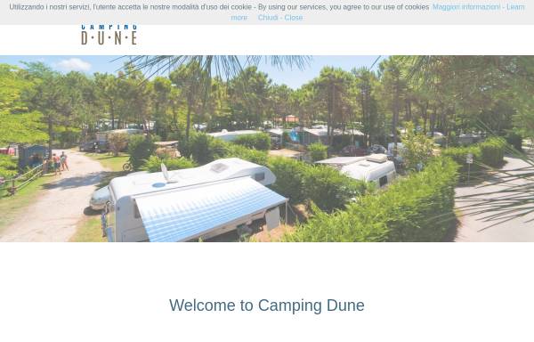 Vorschau von www.campingdune.it, Camping Dune