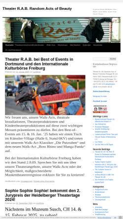 Vorschau der mobilen Webseite theater-rab.de, Theater R.A.B.