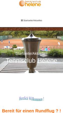 Vorschau der mobilen Webseite www.tennisclub-helene.de, Tennisclub Helene 1932 Essen e.V.