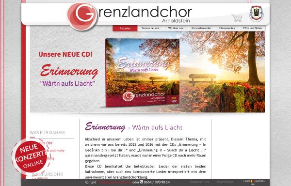 Vorschau von www.grenzlandchor.at, Grenzlandchor Arnoldstein