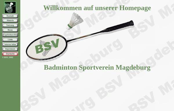 Vorschau von www.bsv-md.de, Badminton-Sportverein Magdeburg e.V.