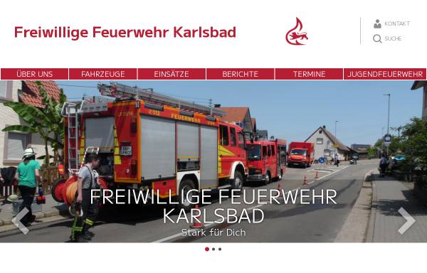 Vorschau von feuerwehr.karlsbad.de, Freiwillige Feuerwehr Karlsbad