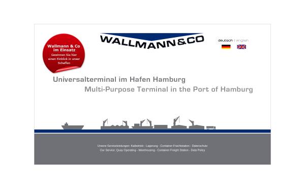 Vorschau von www.wallmann-hamburg.de, Wallmann & Co Hafengesellschaft
