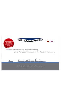 Vorschau der mobilen Webseite www.wallmann-hamburg.de, Wallmann & Co Hafengesellschaft