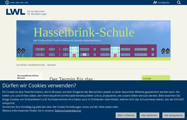 Vorschau von www.lwl.org, Hasselbrink-Schule