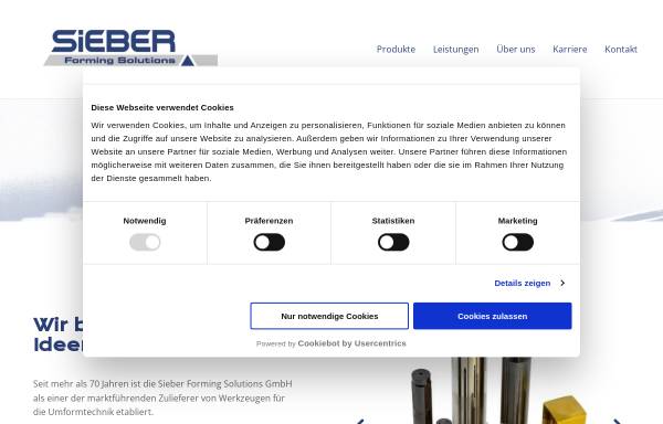Vorschau von www.sieber-fs.com, Sieber Forming Solutions GmbH