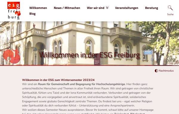 Vorschau von www.esg-fr.de, Freiburg - ESG