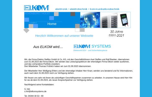 Vorschau von www.elkom-gbr.de, ELKOM Elektrotechnik