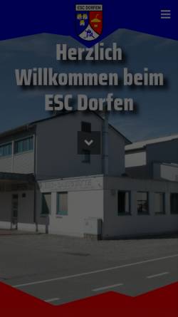 Vorschau der mobilen Webseite www.esc-dorfen.de, ESC Dorfen, Eis-Sport-Club
