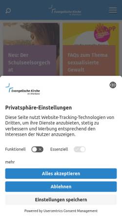 Vorschau der mobilen Webseite www.ekir.de, Evangelische Matthäus-Kirchengemeinde in Hürth