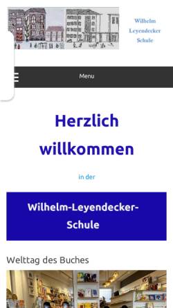 Vorschau der mobilen Webseite wilhelm-leyendecker-schule-koeln.de, Wilhelm-Leyendecker-Schule