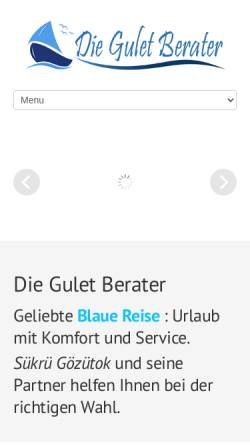 Vorschau der mobilen Webseite www.gulet.net, Gulet-Berater: Blaue Reise mit Best Gulets