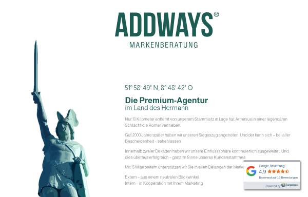 Vorschau von www.addways.com, Addways Werbeagentur
