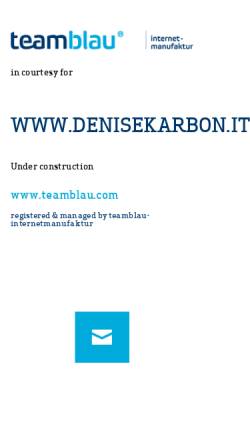 Vorschau der mobilen Webseite www.denisekarbon.it, Denise Karbon