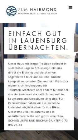 Vorschau der mobilen Webseite www.zumhalbmond.de, Hotel Zum Halbmond