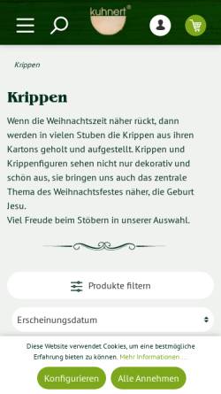 Vorschau der mobilen Webseite www.neff-krippen.de, Firma Neff