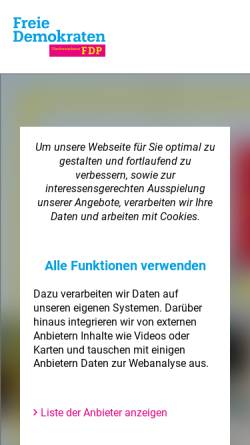 Vorschau der mobilen Webseite www.fdp-nds.de, FDP Niedersachsen