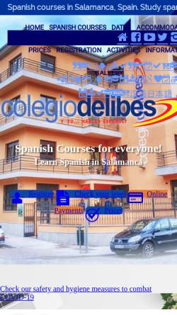 Vorschau der mobilen Webseite www.colegiodelibes.com, Colegio Delibes