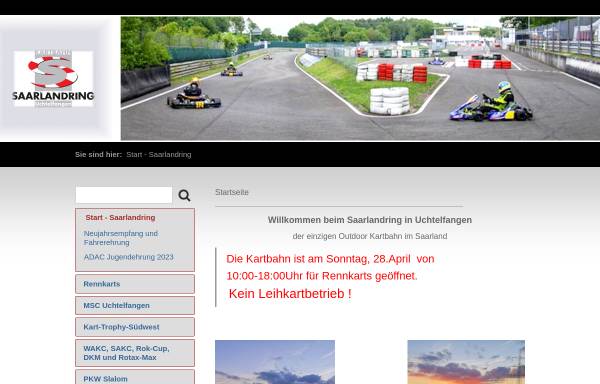 Vorschau von www.saarlandring.de, MSC Motorsportclub Uchtelfangen e.V.