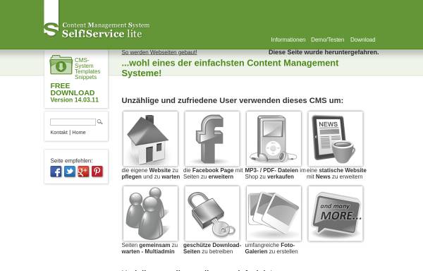 Vorschau von www.cms-self-service-lite.at, Self-Service