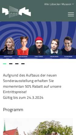 Vorschau der mobilen Webseite grass-haus.de, Günter Grass Haus