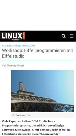 Vorschau der mobilen Webseite www.linux-magazin.de, Ingenieurskunst