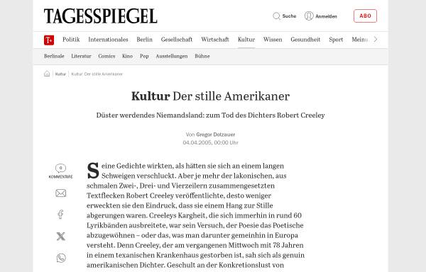 Vorschau von www.tagesspiegel.de, Der stille Amerikaner