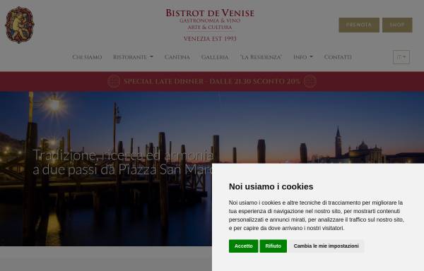 Vorschau von www.bistrotdevenise.com, Le Bistrot de Venise
