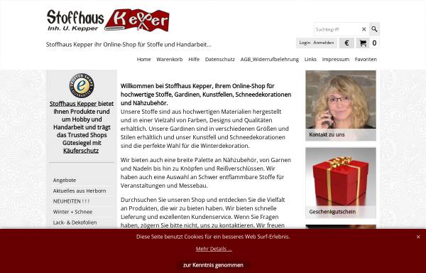 Vorschau von www.stoffhaus-kepper.de, Stoffhaus Kepper