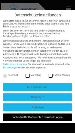 Vorschau der mobilen Webseite www.baupokal.de, Bayerischer Baupokal
